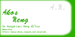 akos meng business card